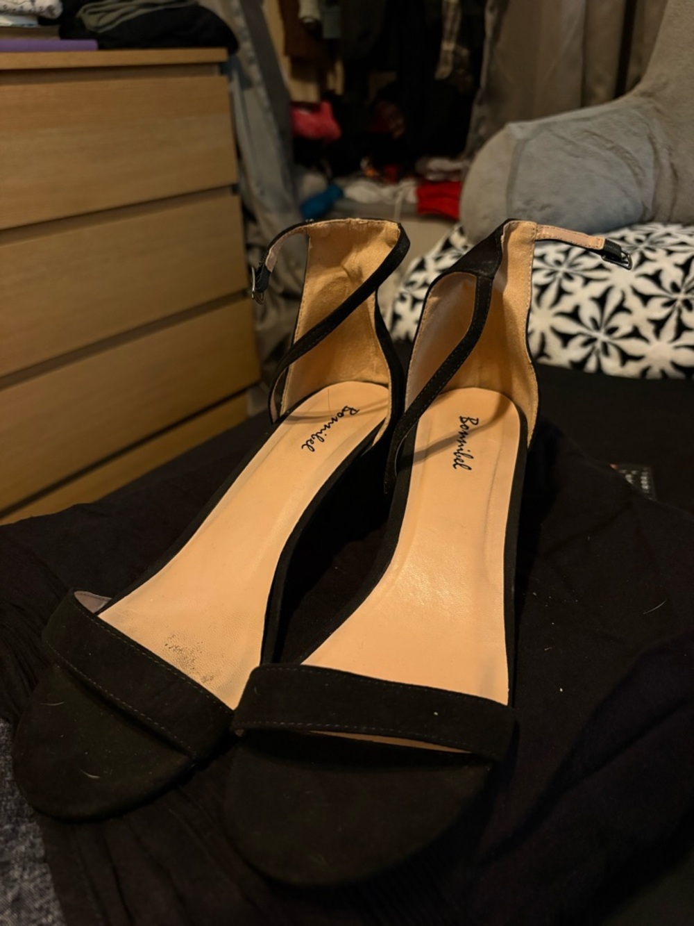 Black Ankle-Strap Women’s Heels by